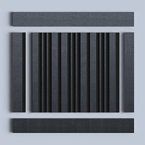Hiwood Стеновые панели Hiwood цветные LV121 BK114K темно-серый черный